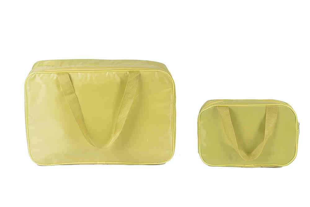 Portable wide use cosmetic bag with lining WD2-321&WD2-321A