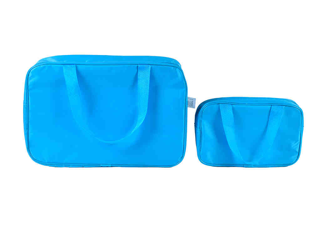 Portable wide use cosmetic bag with lining WD2-321&WD2-321A