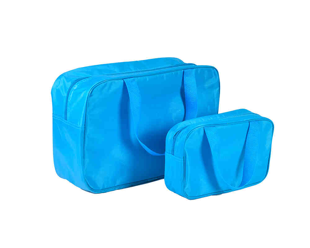 Portable wide use cosmetic bag with lining WD2-321&WD2-321A